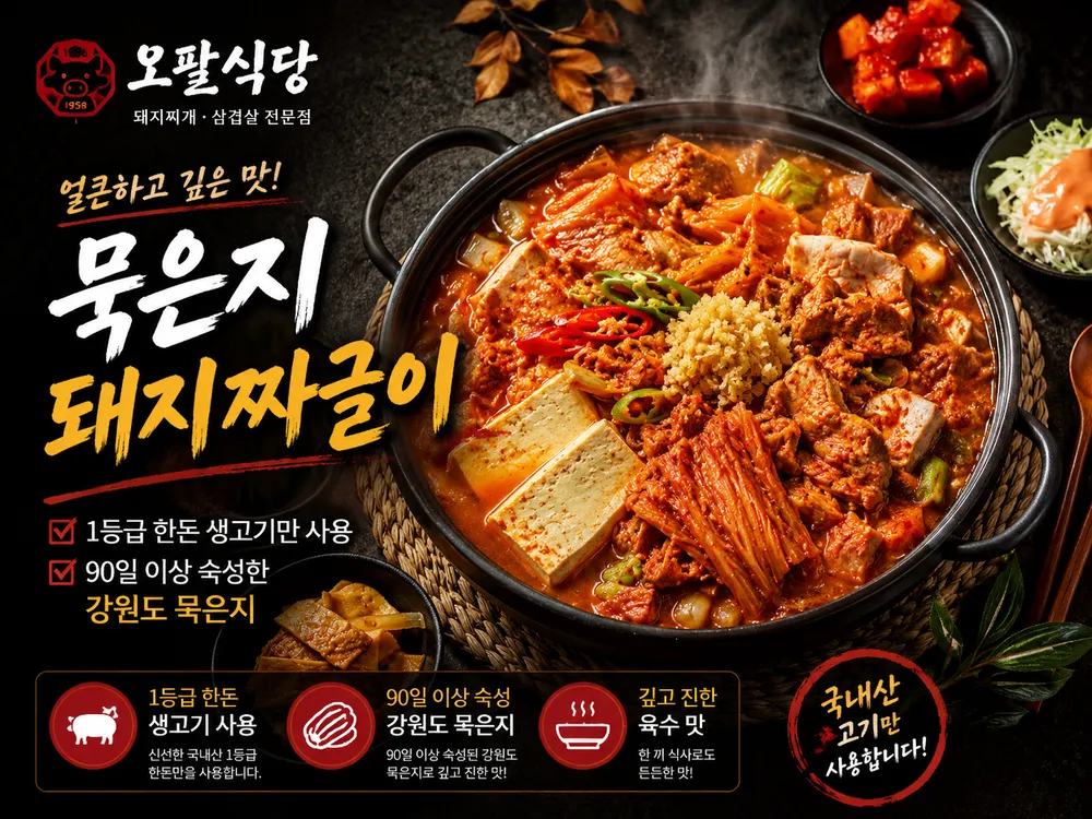 묵은지 돼지 짜글이