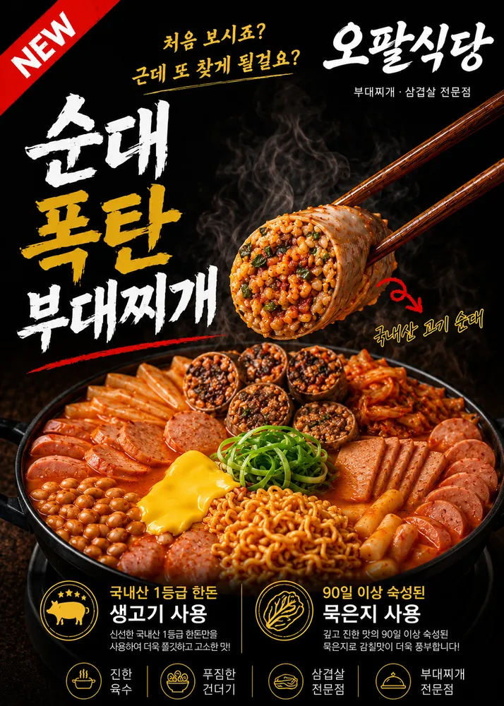 순대폭탄 부대찌개